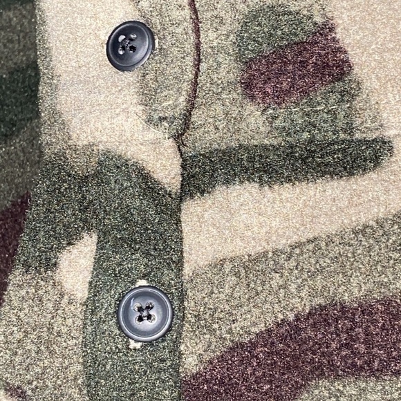 Company Eighty One Men XL camouflage fleece shacket shirt good clean condition - Picture 9 of 9